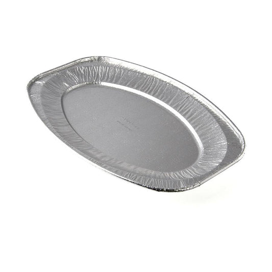 14" Disposable Aluminium Foil Oval Platter Pack of 3 MX9030 (Parcel Rate)