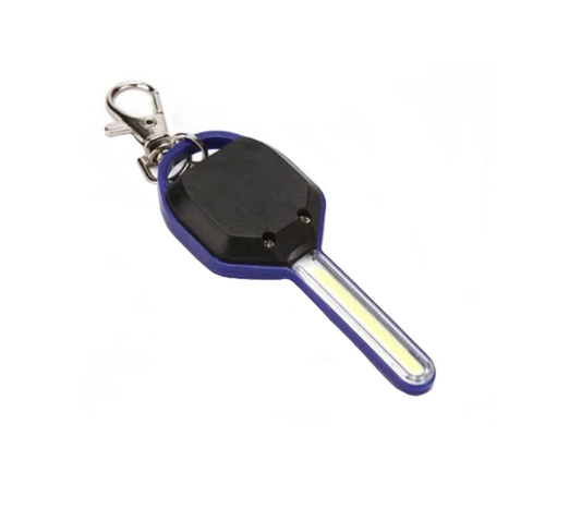 Mini Flashlight Torch Keychain Key Shape 8 cm Assorted Colours 7488 (Parcel Rate)