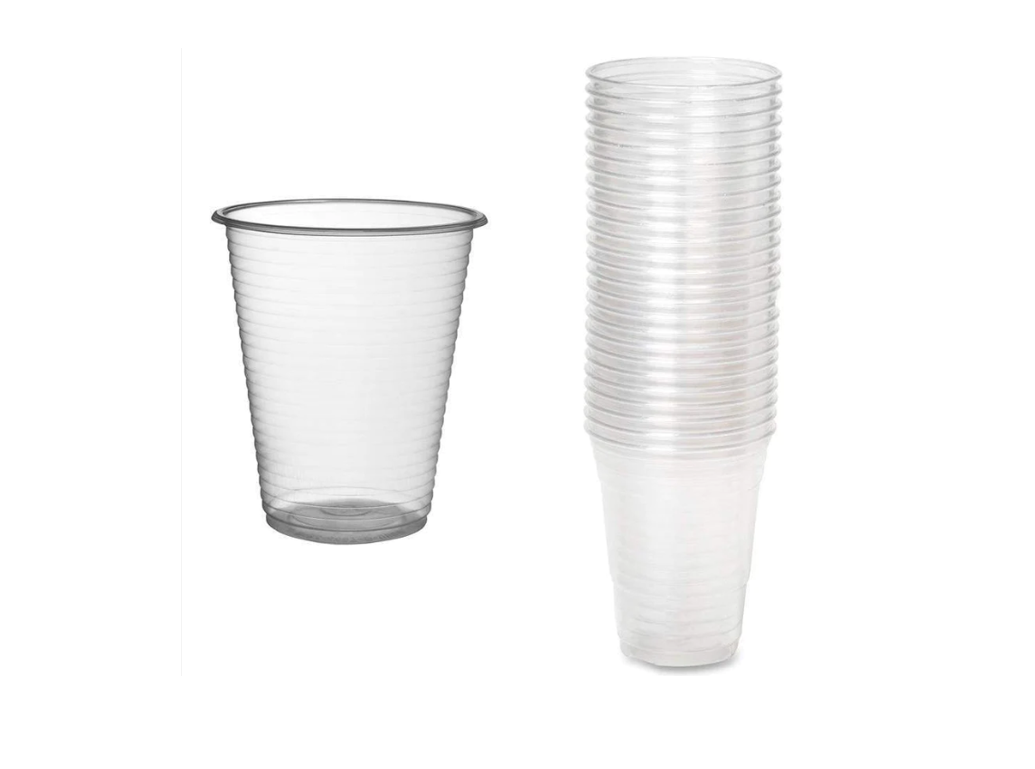 Clear Plastic Cups Pack of 100 CD597 (Parcel Rate)