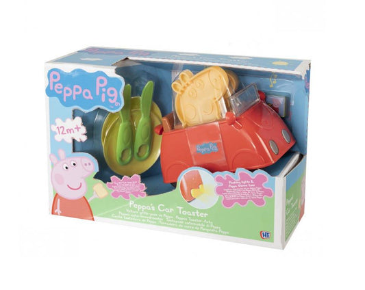 Peppa Pig Car Toaster Play Set With Flashing Lights Push Along Sounds 1684560 (Parcel Rate)