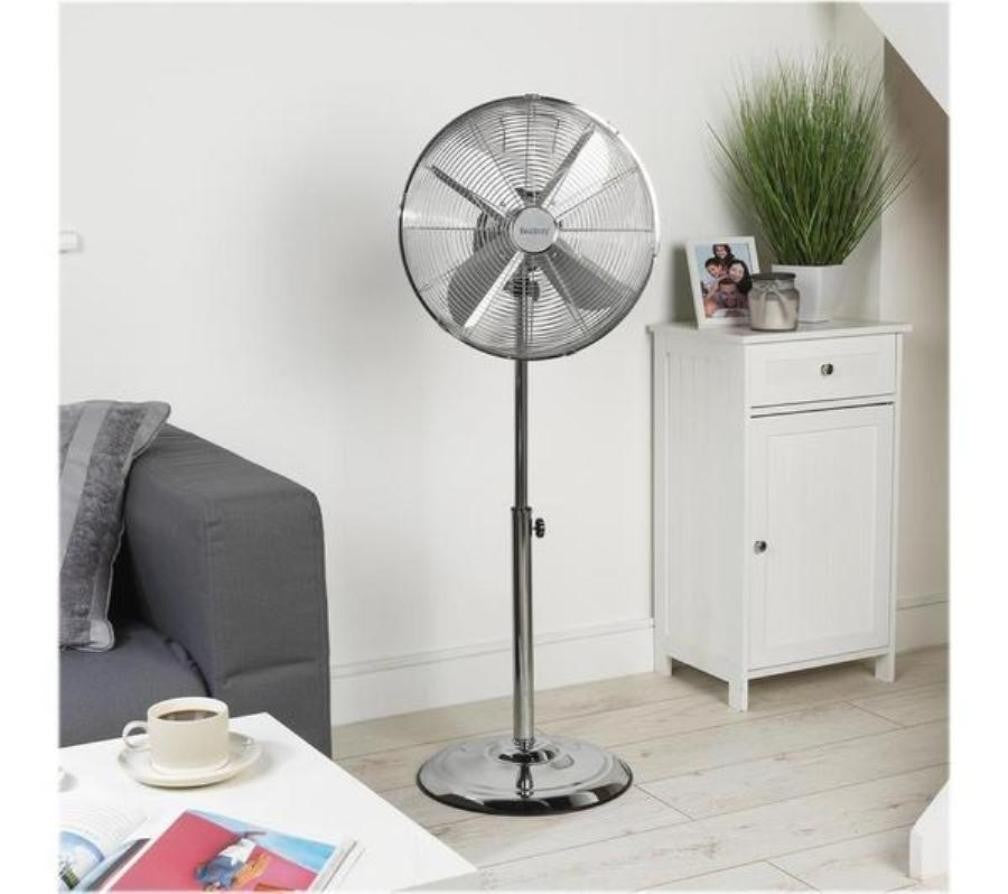 16" Inch Metal Chrome Round Floor Standing Fan F16M (Big Parcel Rate)