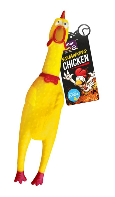 Pet Dog Toy Squeaky Chicken 25 cm 312456 A (Parcel Rate)
