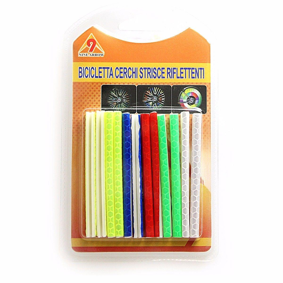 Bicycle Bike Wheel Reflector Spoke Assorted Colours 1842 (Parcel Rate)