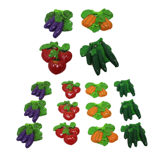 Fridge Magnet Vegetable Designs 8 cm Assorted Designs 6109 (Parcel Rate)