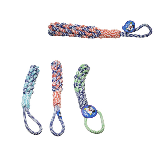 Pet Dog Knotted Rope Toy 39 x 5 cm Assorted Colours 6549 A  (Parcel Rate)