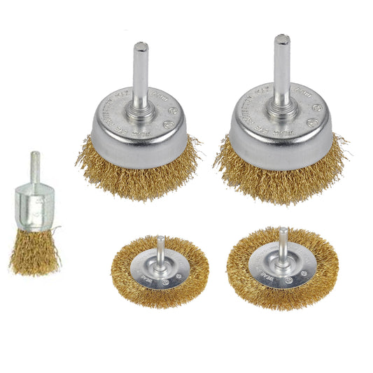6pc Wire Wheel & Cup Brush Set Diy 4386 (Parcel Rate)