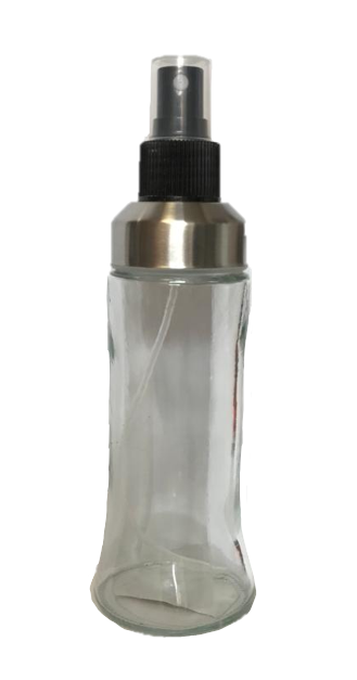 Clear Glass Kitchen Spray Bottle 19 x 5.5 cm 170 ml 7018 (Parcel Plus Rate)