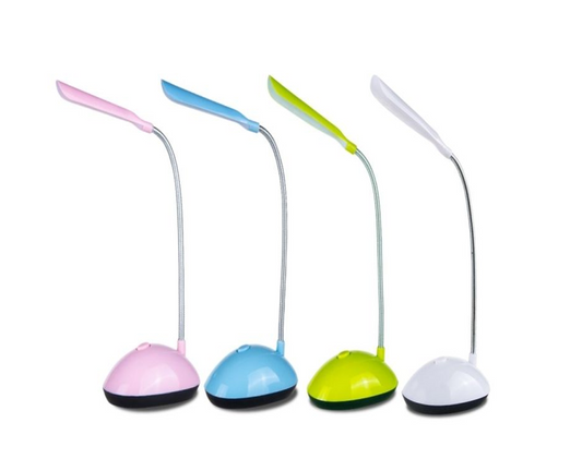 Mini Office Bendy LED Light Table Desk Lamp 23 cm Battery Operated Assorted Colours 7068 A (Parcel Rate)