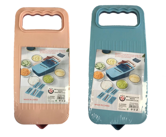 Plastic Kitchen Food Mandoline Slicer Cutter 23.5 x 11.5 cm Assorted Colours 7186 (Parcel Rate)