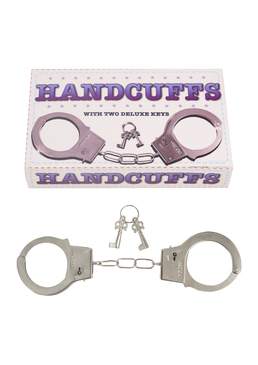 Toy Metal Handcuffs with Keys Hen / Stag Party Accessories C41005 (Parcel Rate)