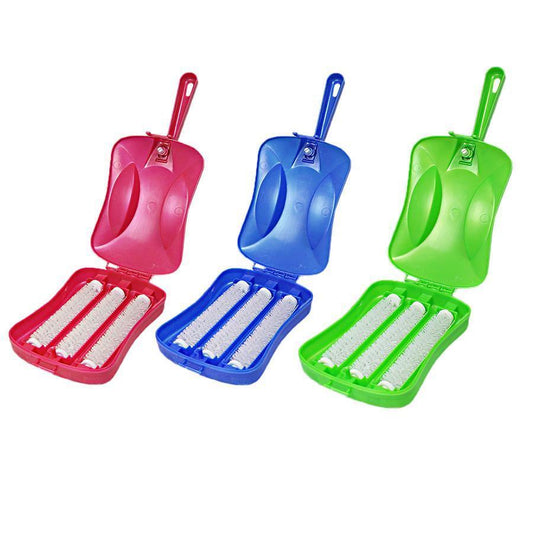 Carpet Crumb Brush Collector Handheld Sweeper Home Cleaner Assorted Colours 3839 (Parcel Rate)