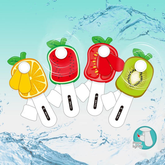 Mini Hand Pressure Fan Fruit Shape 13.5 cm Assorted Designs 7149 (Parcel Rate)