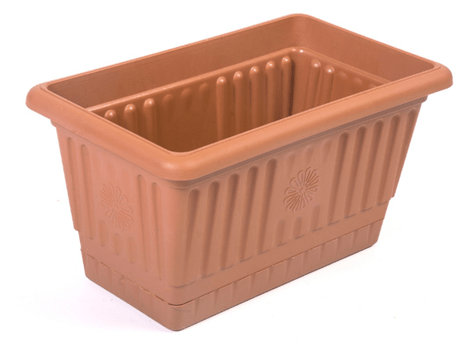 Balcony Flower Pot Container Small Plastic 17cm x 30cm H3487 (Parcel Rate)