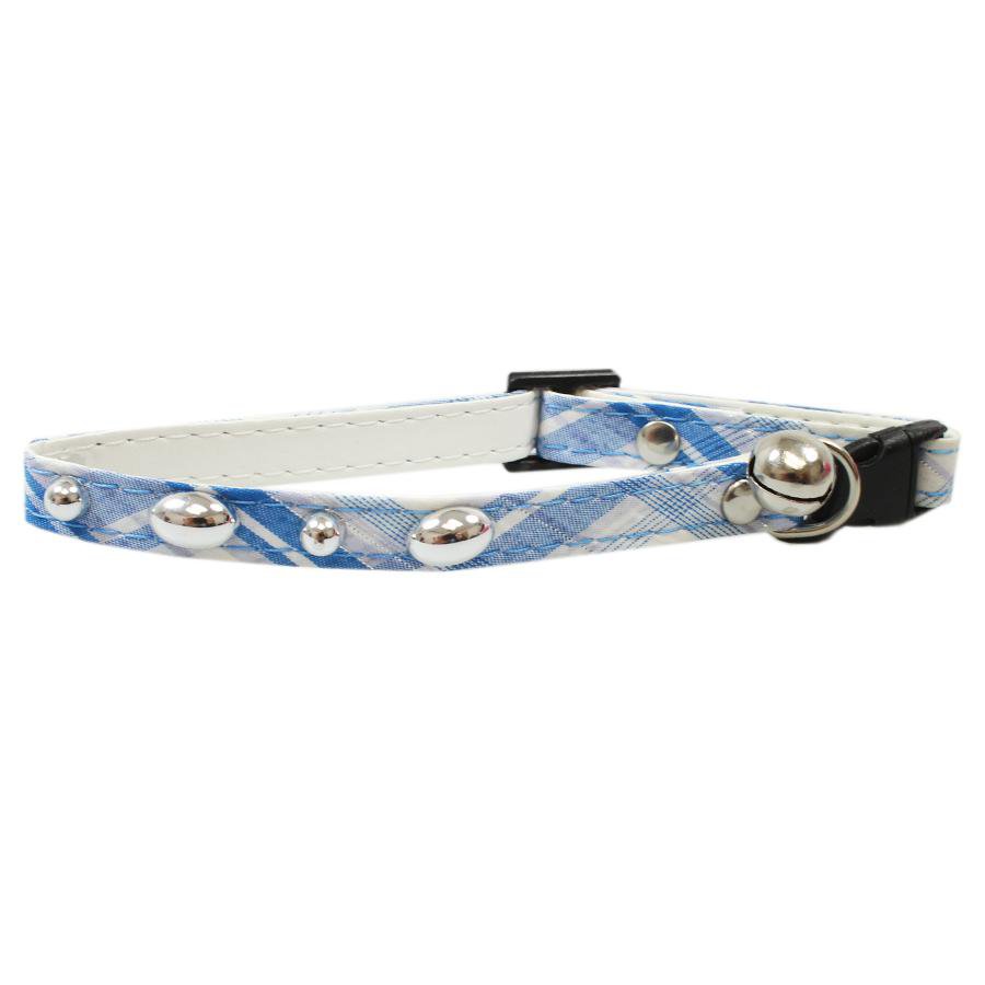 Pet Dog Cat Collar Tartan Print with Bell Assorted Colours 4991 (Large Letter Rate)