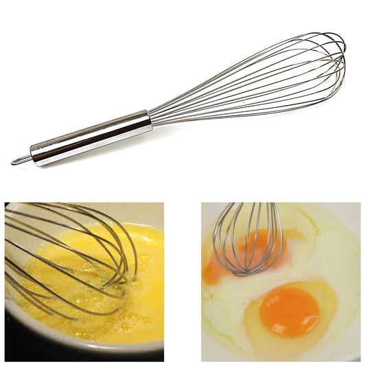 Big Stainless Steel Egg Beater Whisk 40 cm 4771 (Parcel Rate)