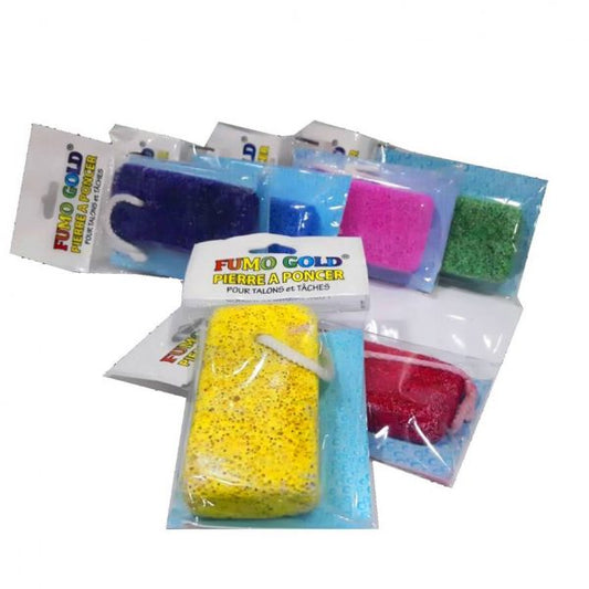 Bath Shower Volcanic Foot Pumice Stone Assorted Colours BG226 / 3084 (Parcel Rate)
