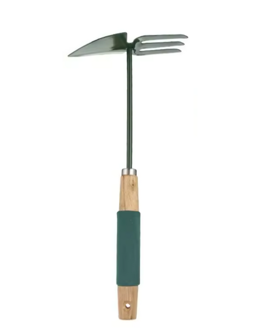 Green Metal Garden Shovel and Rake 30 x 15 cm 6914 (Parcel Rate)