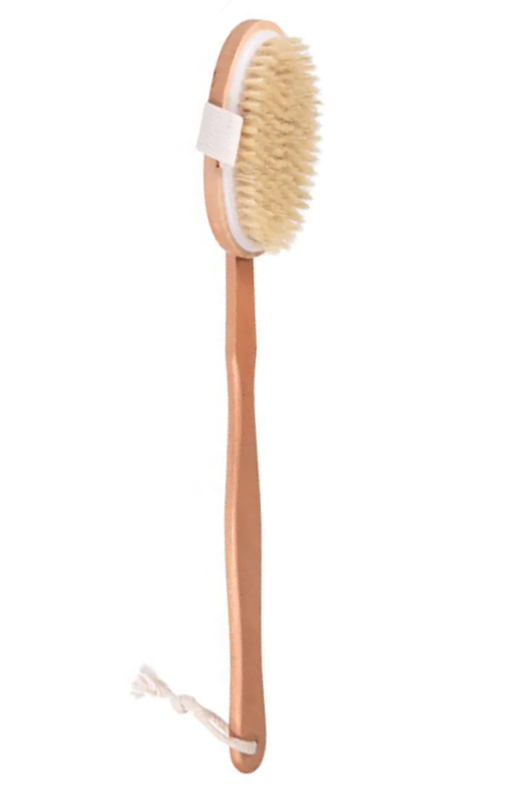 Wooden Bath Brush Back Scrubber with Handle 40 cm 6996 (Parcel Rate)