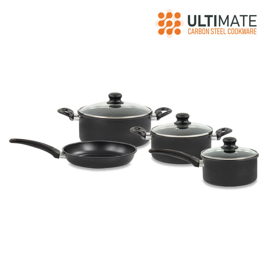 SQ Professional Carbon Steel Ultimate Cookware Pan Set of 7 9166 (Big Parcel Rate)
