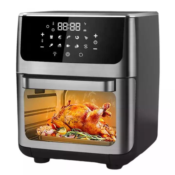 50 Units 1700W French Door Air Oven, 12L-15L Multi-functional, Healthy Digital Air Fryer, Oil-Free, Stainless Steel Convection Hot Air Oven