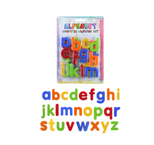 Magnetic Alphabet Letters Set 4cm 26 Pieces Assorted Colours L79110 (Parcel Rate)