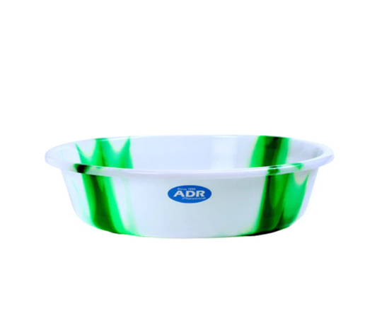 15" Plastic Washing Bowl Basin Tie Dye Print Assorted Colours MX4076 (Parcel Rate)