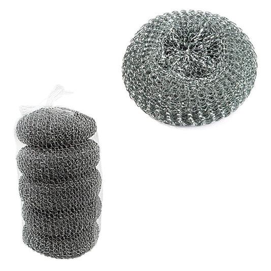 Stainless Steel Kitchen Scourers Pack of 5 1086 A (Parcel Rate)