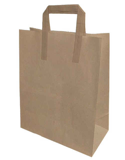 250 Pieces Brown SOS Paper Carrier Bag Jumbo External Handles 525 x 380 x 175 mm 35188 (Parcel Rate)