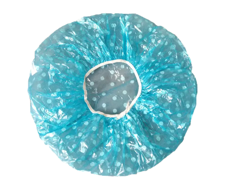Disposable Plastic Shower Cap Pack of 6 Assorted Colours 0345 (Large Letter Rate)