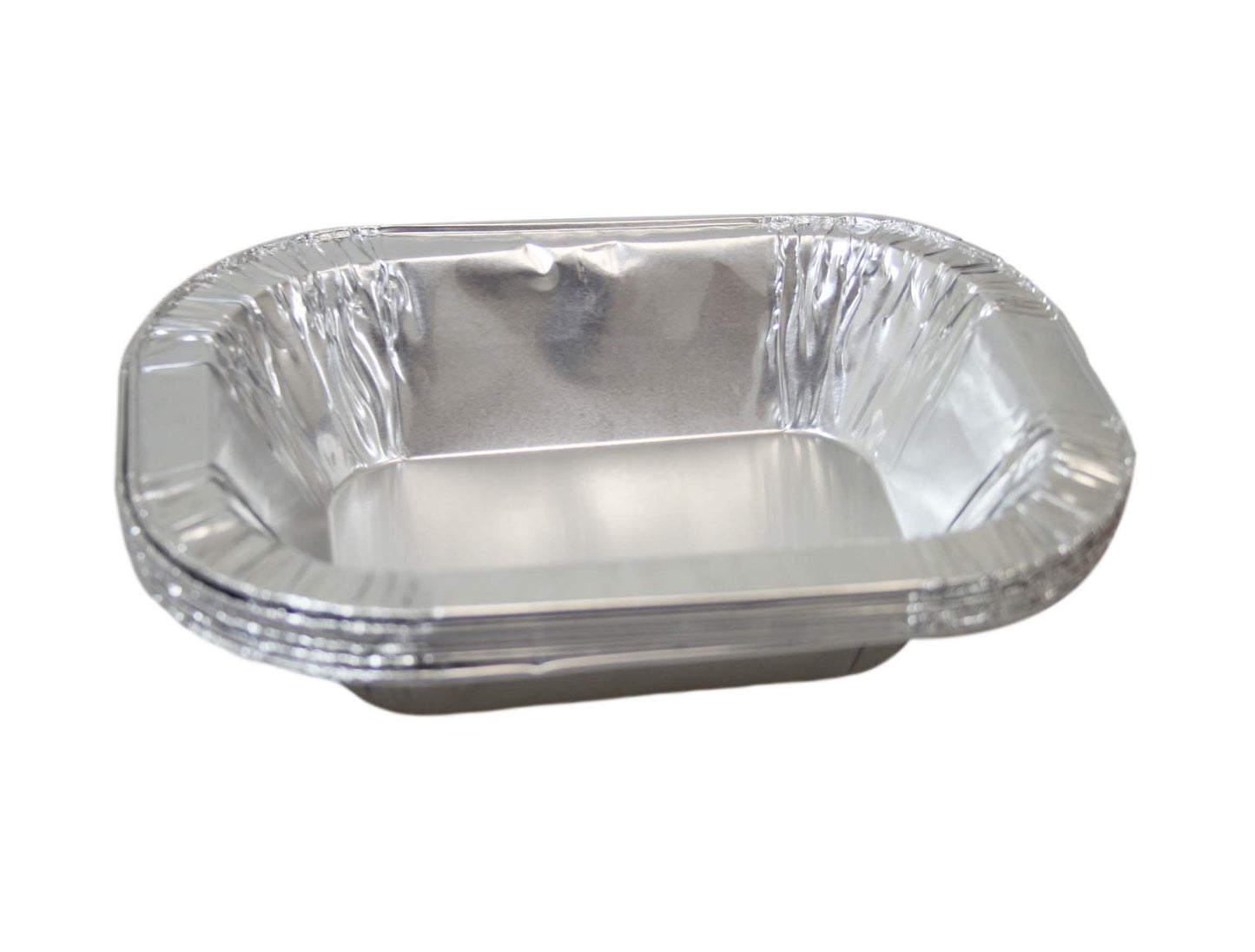 Oval Foil Pie Dish Takeaway Serving Foil Dishes Ideal For Food And Dessert 19.5cm x 5.2cm 6 Pack 0357 (Parcel Rate)