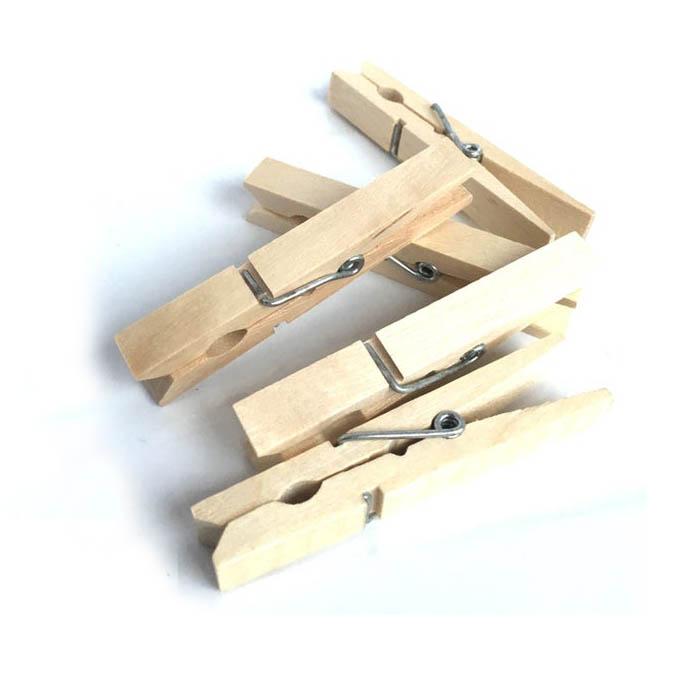 Wooden Cloth Laundry Pegs 9.5 cm Pack of 12 0372 / 7064 (Large Letter Rate)