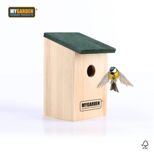 Garden Wooden Bird Nest Box 21 x 12 x 13.5 cm 0700 (Parcel rate)