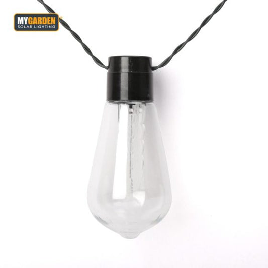Garden Edison Bulb String Lights 10pk 2.25 m White LED 1052 (Parcel rate)