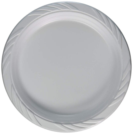 10'' Disposable White Plastic Plate Pack of 8 THL2462 (Parcel Rate)