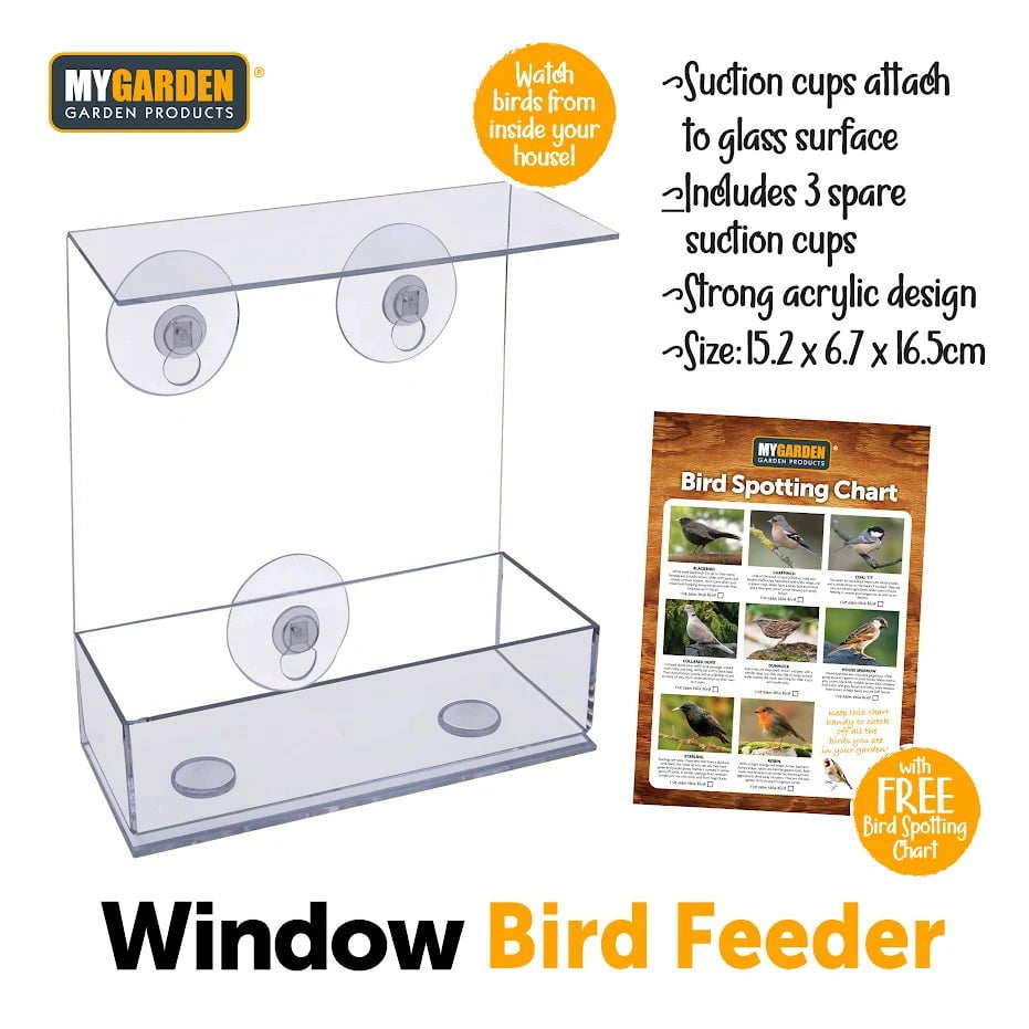 Window Bird Feeder Garden Outdoor 1179 (Parcel Rate)