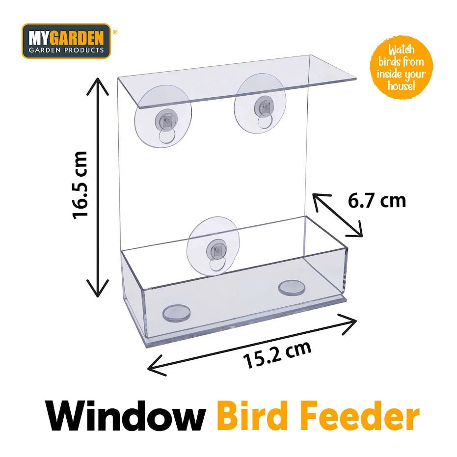 Window Bird Feeder Garden Outdoor 1179 (Parcel Rate)