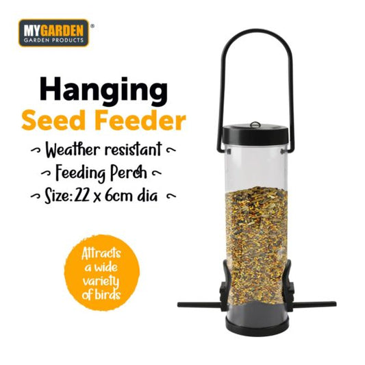 Garden Hanging Bird Seed Feeder Plastic 22 x 6 cm 1284 (Parcel Rate)
