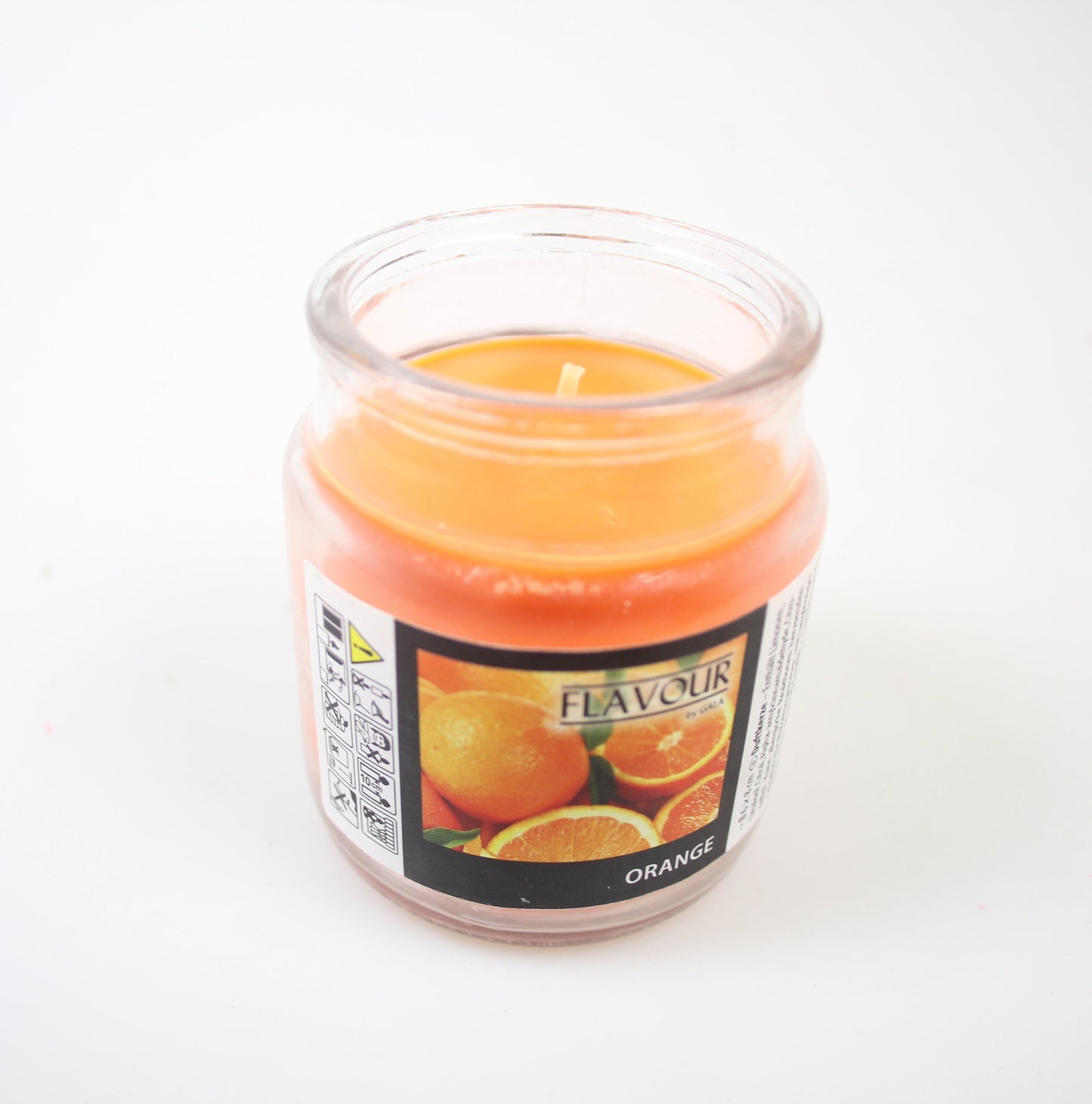 Scented Glass Candle Orange 6.3 x 8.5 cm (Parcel Rate)