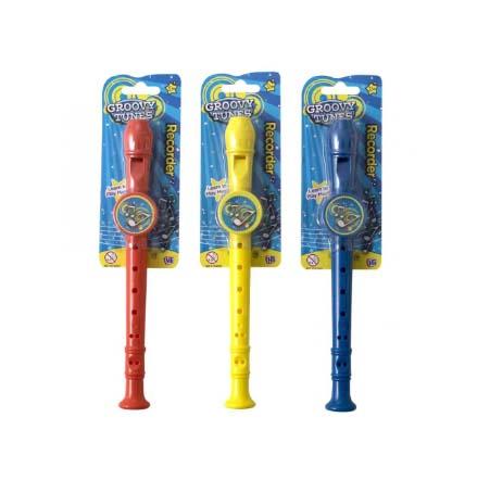 Groovy Tunes Recorder Fun Children Party Assorted Colour 1374292 (Parcel Rate)