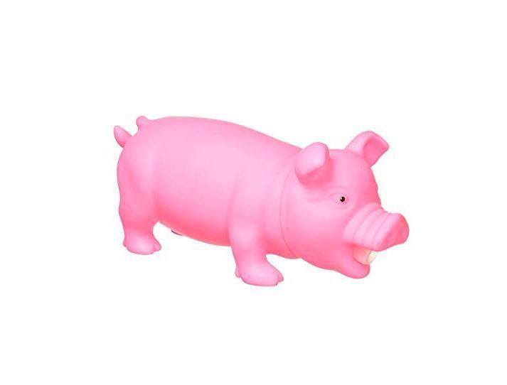 Plastic Pink Pig Piglet Squeeze Jokes & Gags Oink Oink Noise Piglet 21cm 1374625 (Parcel Rate)