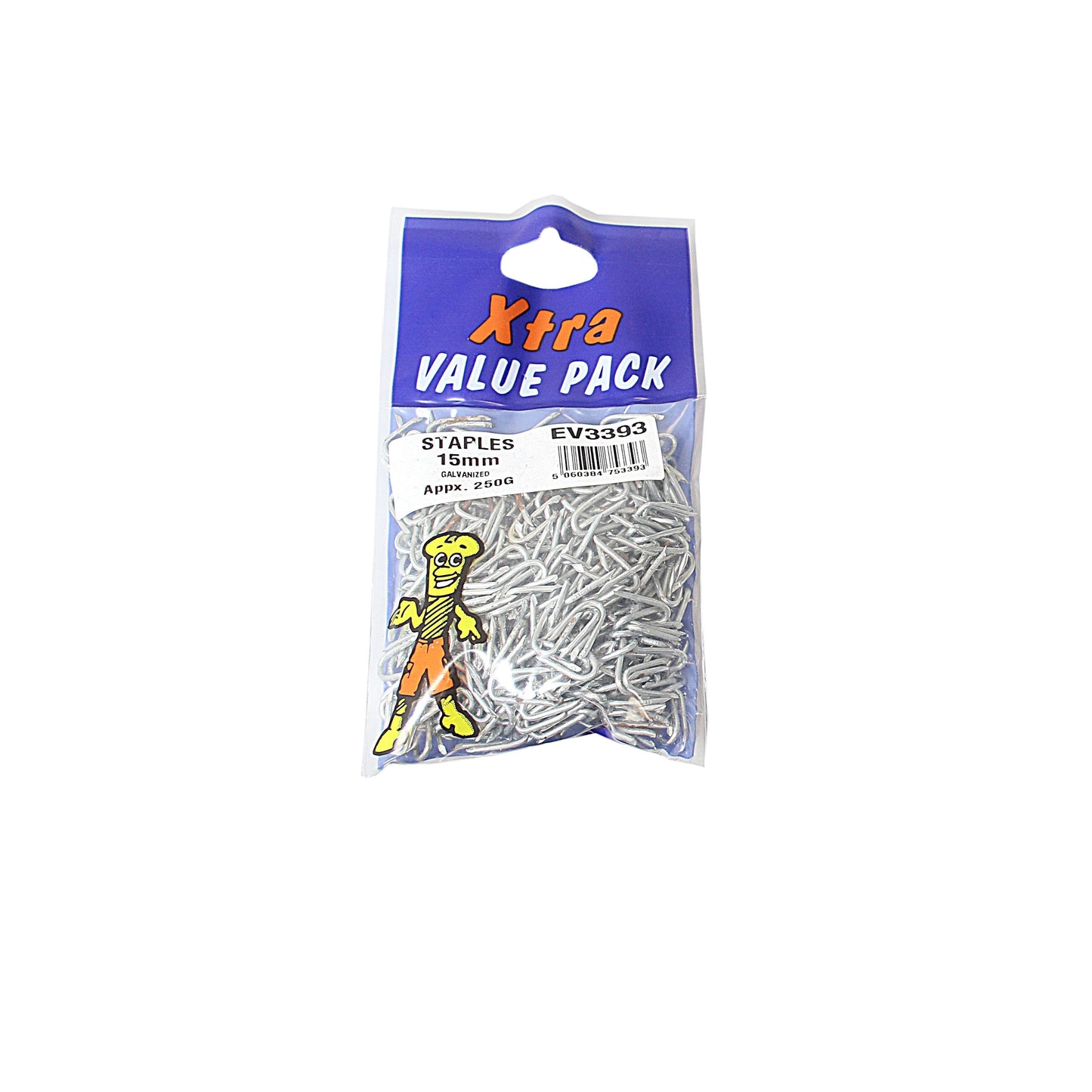 15mm Galvanised Staples Xtra Value Diy 53399 (Large Letter Rate)
