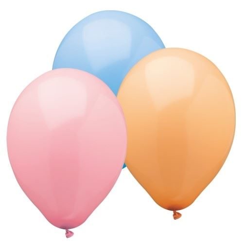 Papstar Pastel Colours Birthday Party Balloons 10 Piece Party Pack 25cm 18940 (Large Letter Rate)