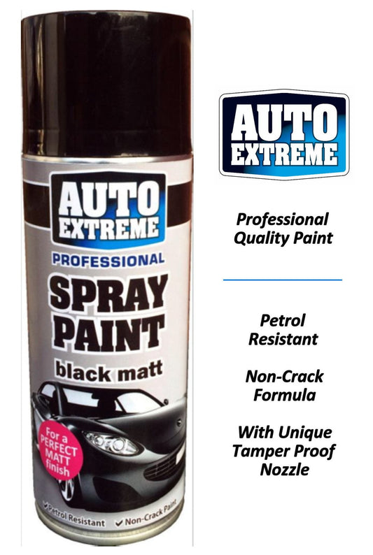 Auto Extreme Spray Paint Black Matt 400ml 1920 (Parcel Rate)
