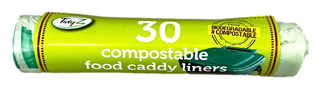Compostable Food Caddy Bin Liner 5 Litre Pack of 30 B0207 (Parcel Rate)