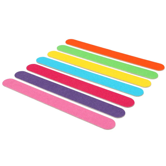 Nail Files Pack of 4 18 cm Assorted Colours 7138 (Parcel Rate)