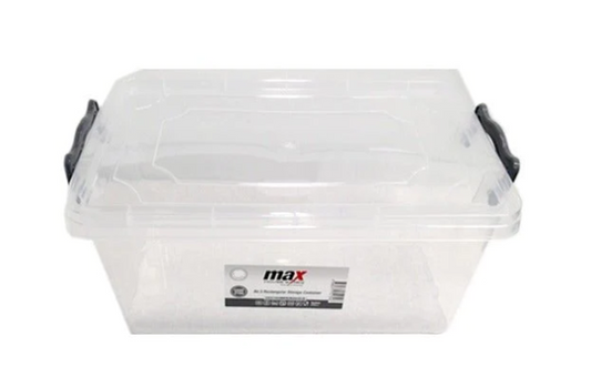 Clear Plastic Rectangle Storage Box 7.5 Litre 2270 (Parcel Rate)