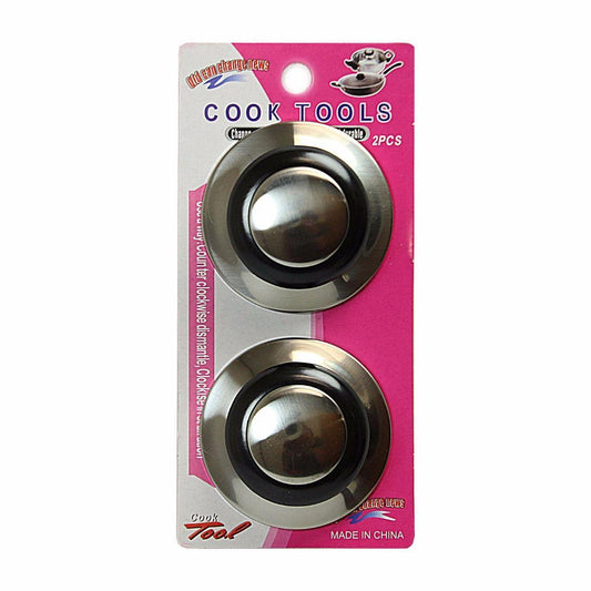 Metal Pan Lid Replacement Knobs with Screws Pack of 2 2914 A  (Parcel Rate)