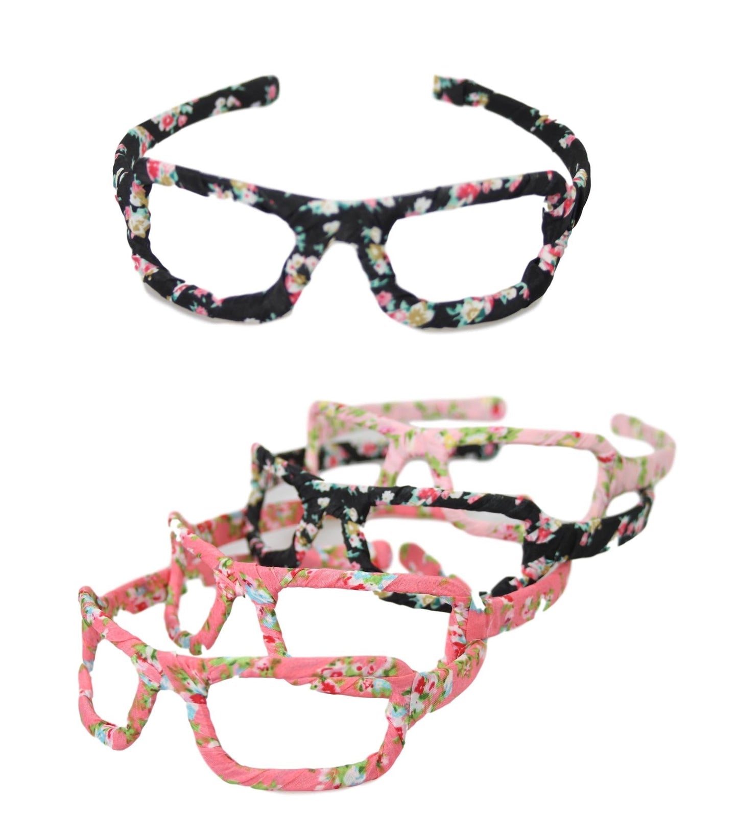 Girls Fancy Fabric Stylish Hair Head Band Glasses Design Assorted Colours 2644 (Large Letter Rate)