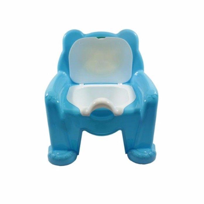 Toddlers Plastic Baby Potty Blue Baby & Toddler Potty Training 35cm x 28cm H1599 (Big Parcel Rate)