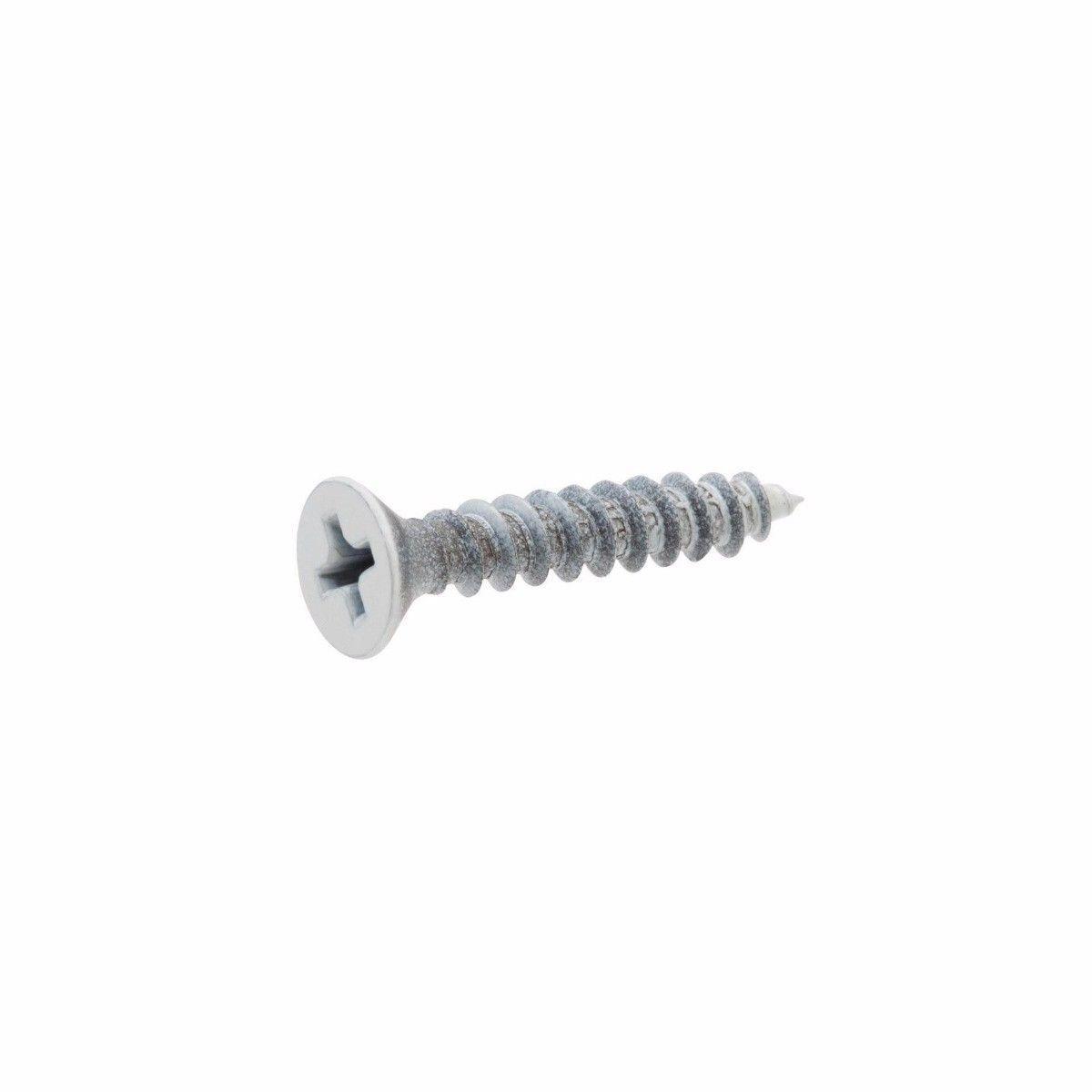 Pack Of 80 Zinc Wood Screws 6 x 5/8 Pozi Countersunk Hardened Twin Thread 0001 (Large Letter Rate)